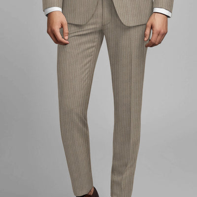 Reda Tibaro Brown Stripe Wool Suit