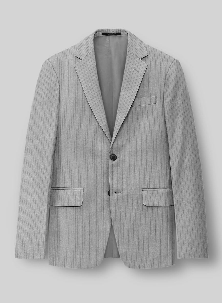 Reda Tibaro Gray Stripe Wool Suit