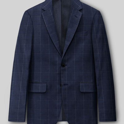 Reda Trivon Blue Checks Wool Suit