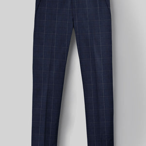 Reda Trivon Blue Checks Wool Suit