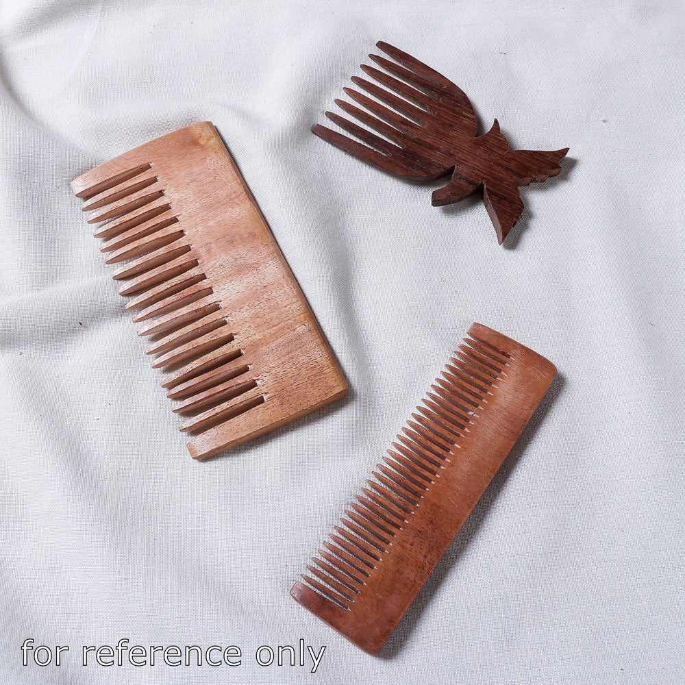 Bijnor Hand Carved Steam Beech Wood Comb (Large)