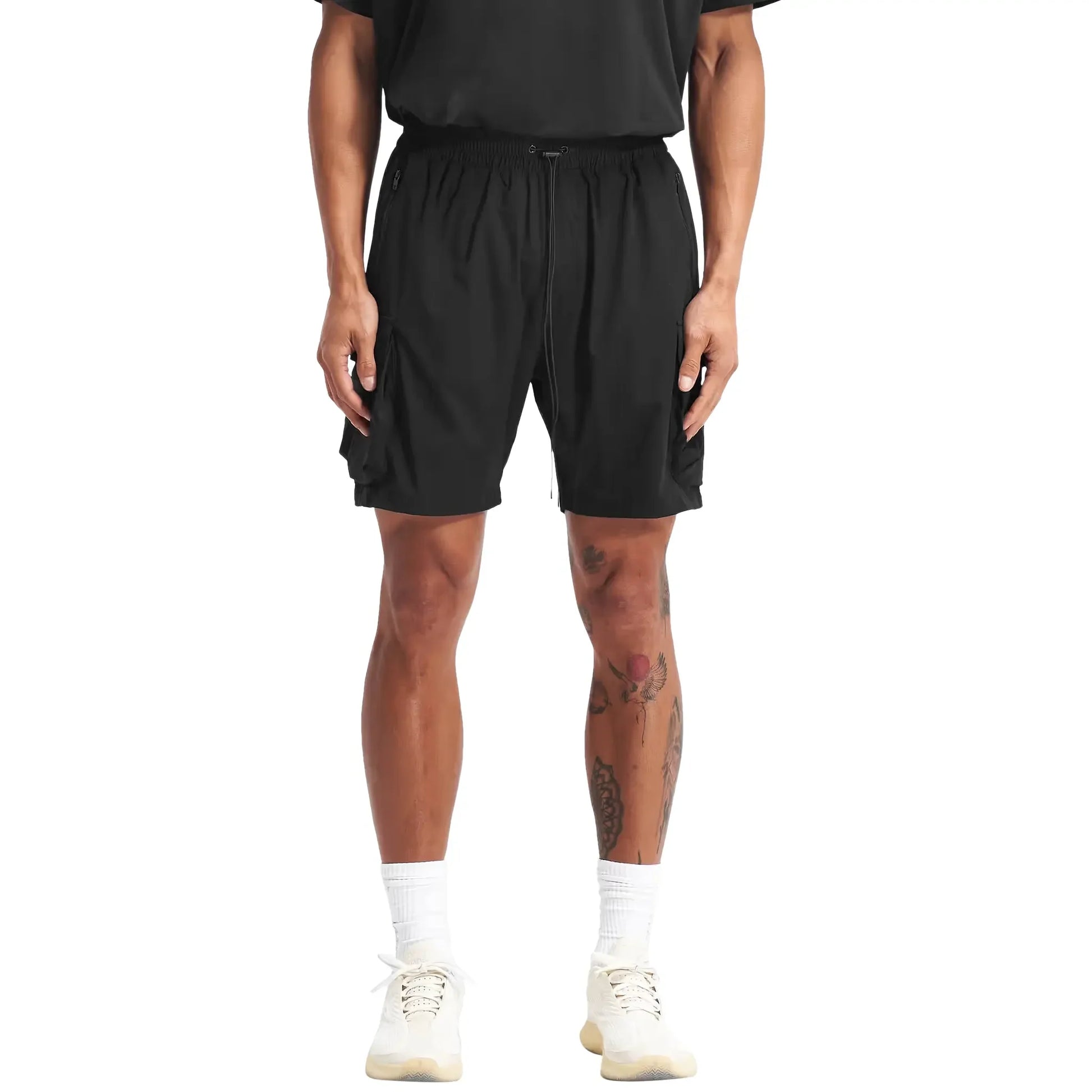 Represent 247 Black Shorts