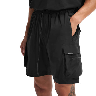 Represent 247 Black Shorts