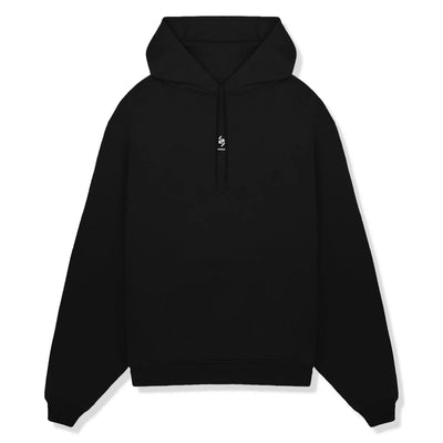 Represent 247 Oversized Jet Black Hoodie