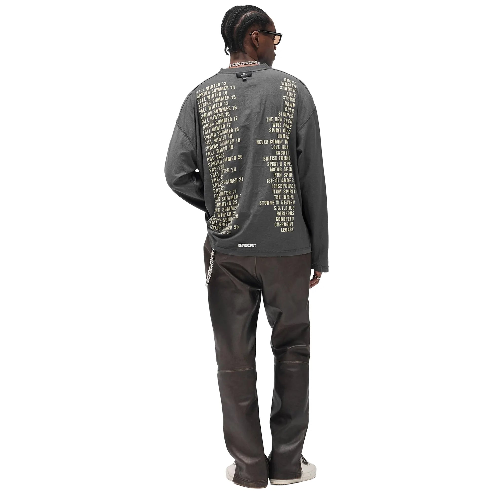 Represent Legacy Tour Reversible L/S Grey T Shirt
