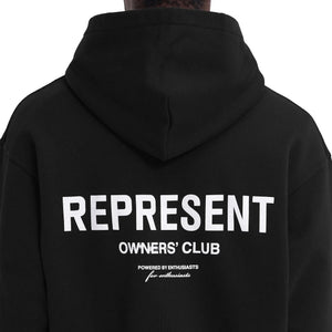 Represent Owners Club Zip-Up Black Hoodie