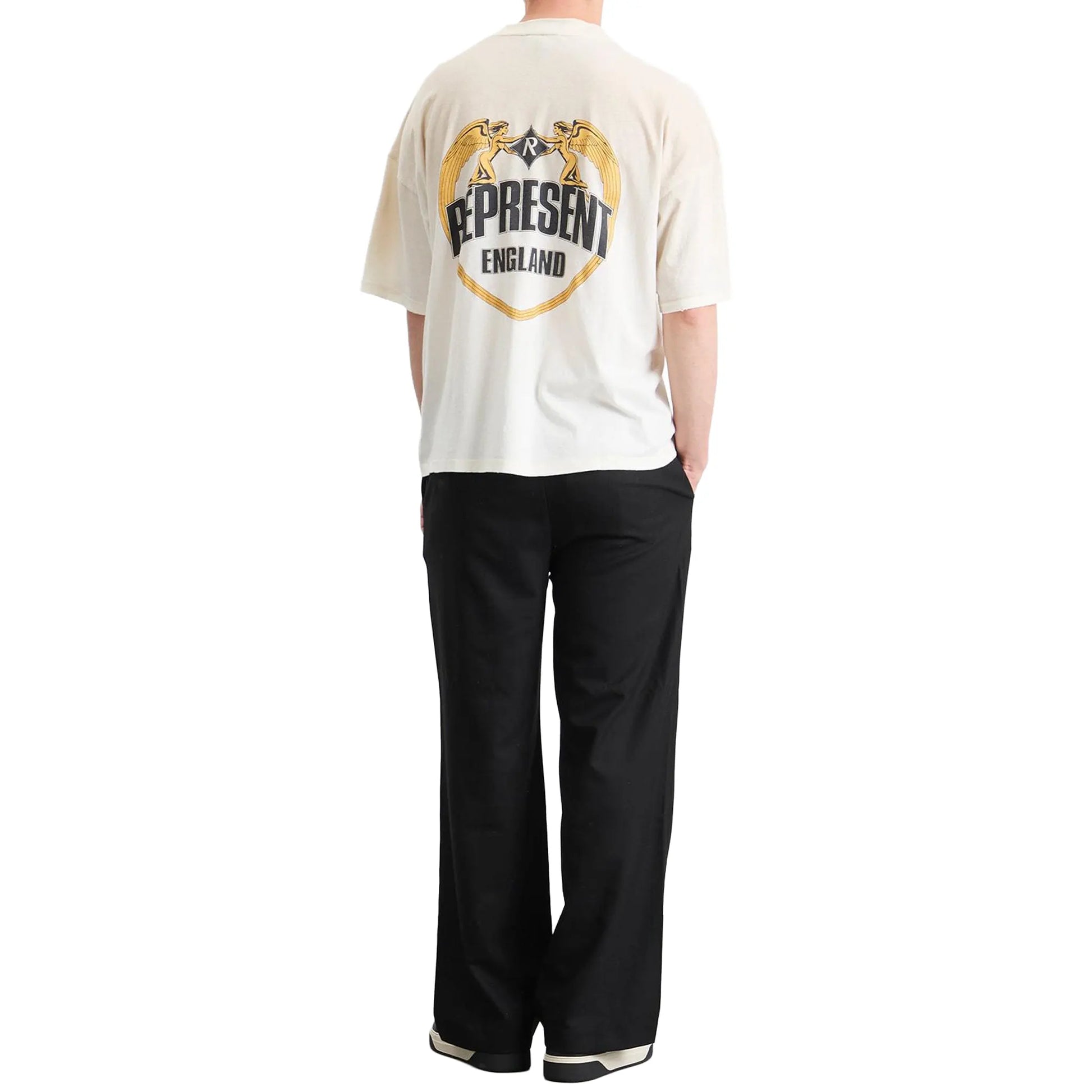 Represent Rep Angel Border White T Shirt