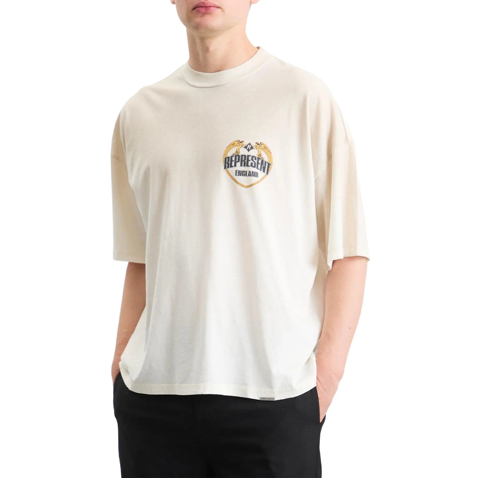 Represent Rep Angel Border White T Shirt