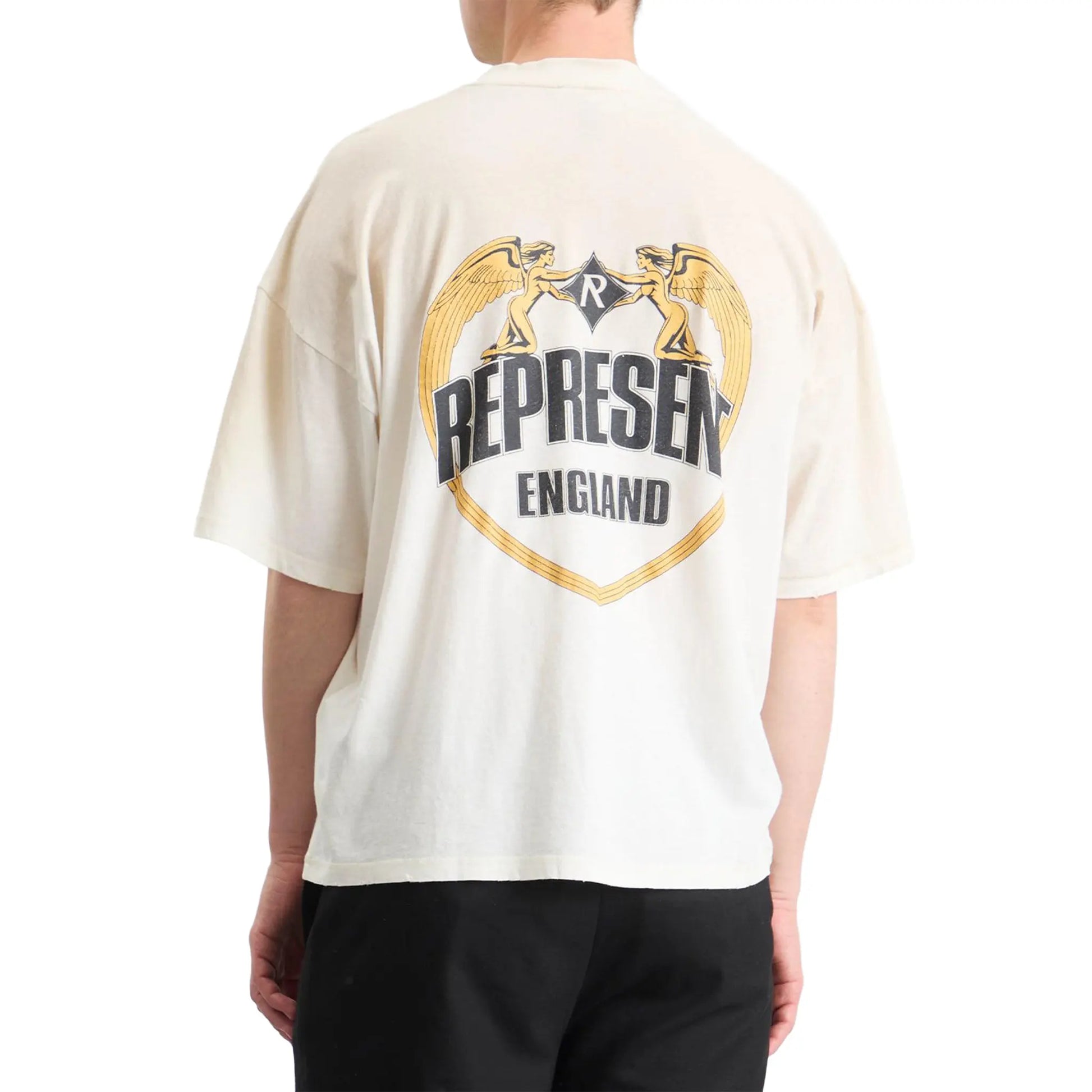 Represent Rep Angel Border White T Shirt