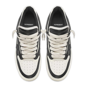 Represent Reptor Low Black Vintage White Sneakers