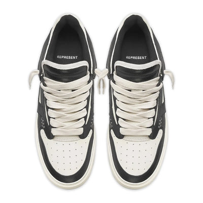 Represent Reptor Low Black Vintage White Sneakers