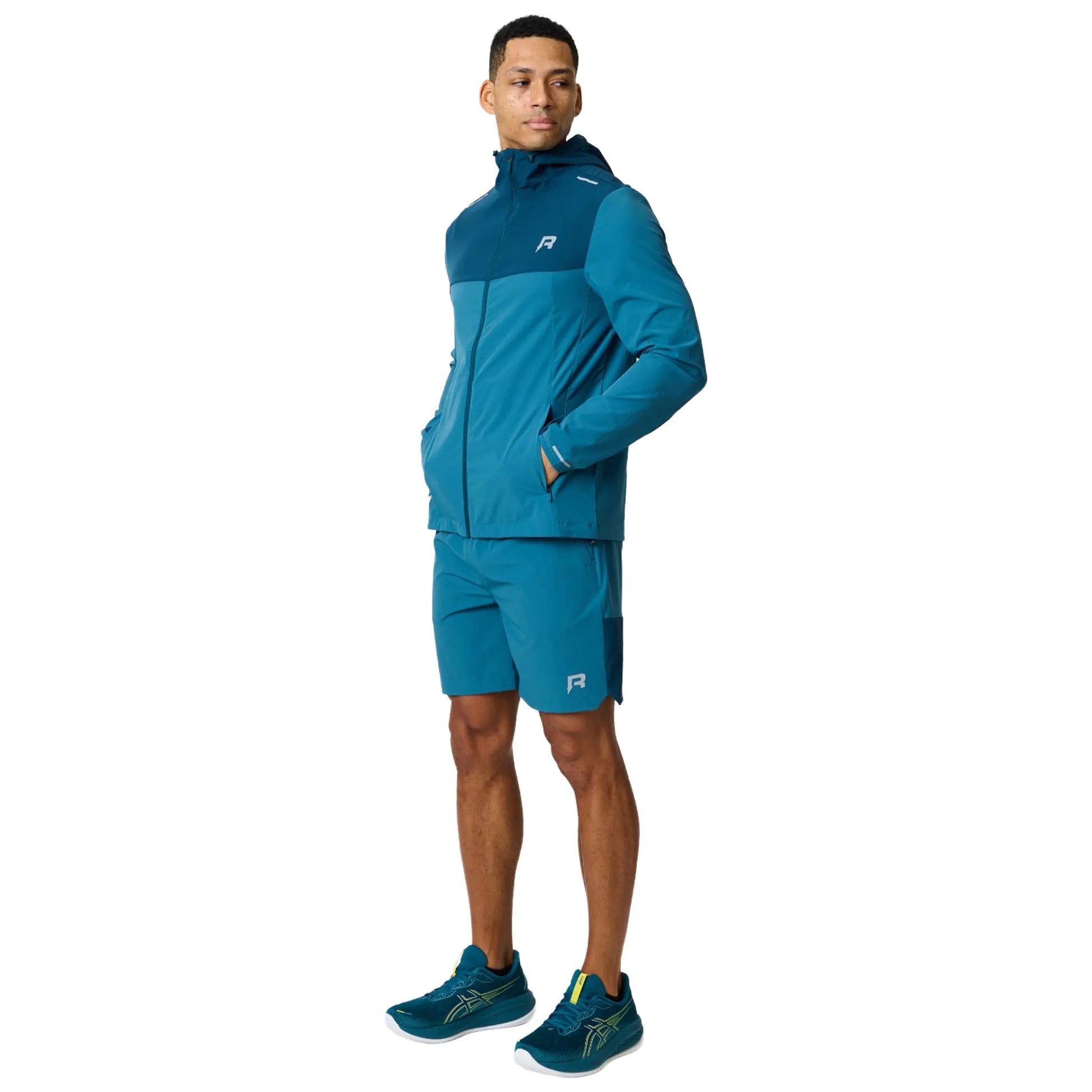 Reprimo Flight Lake Blue Teal Windbreaker