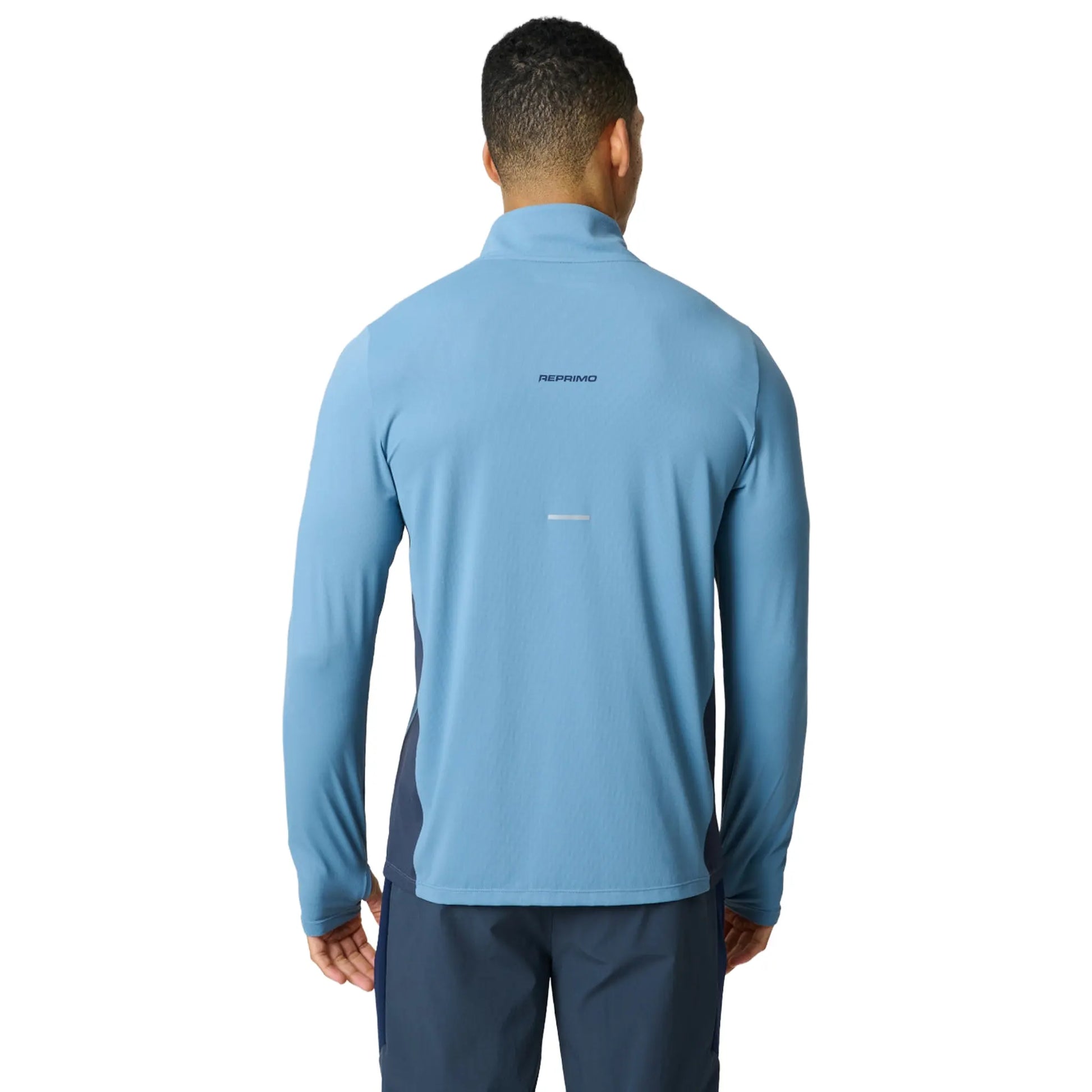 Reprimo Vortex Ink Dusky Blue L/S 1/4 Zip