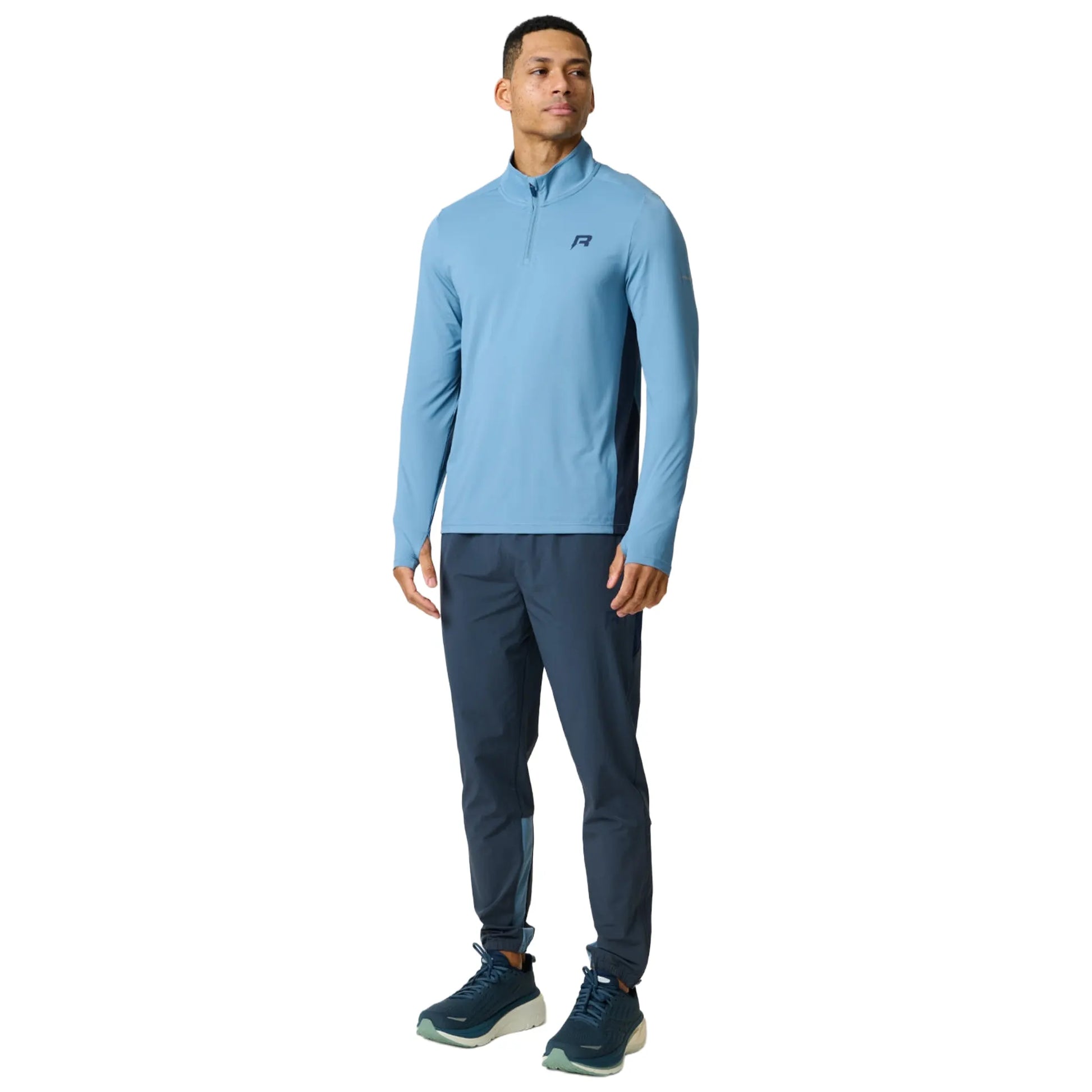 Reprimo Vortex Ink Dusky Blue L/S 1/4 Zip