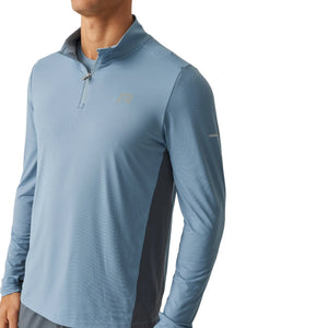 Reprimo Vortex Turbulence Dusky Blue L/S 1/4 Zip