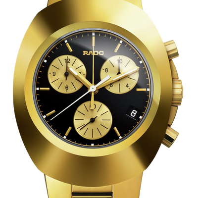 Rado Diastar Original Black Dial Men's Watch 38.5mm