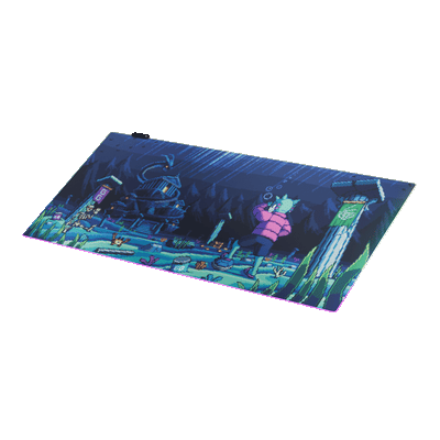 PIXEL CUPS x BigPuffer: Leviathan's Crossing RGB Mouse Pad
