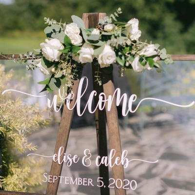 Chic White and Green Riverside Wedding