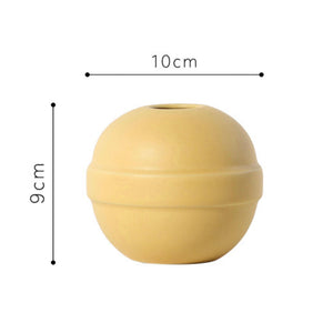 Yellow Round Vase
