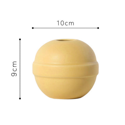 Yellow Round Vase