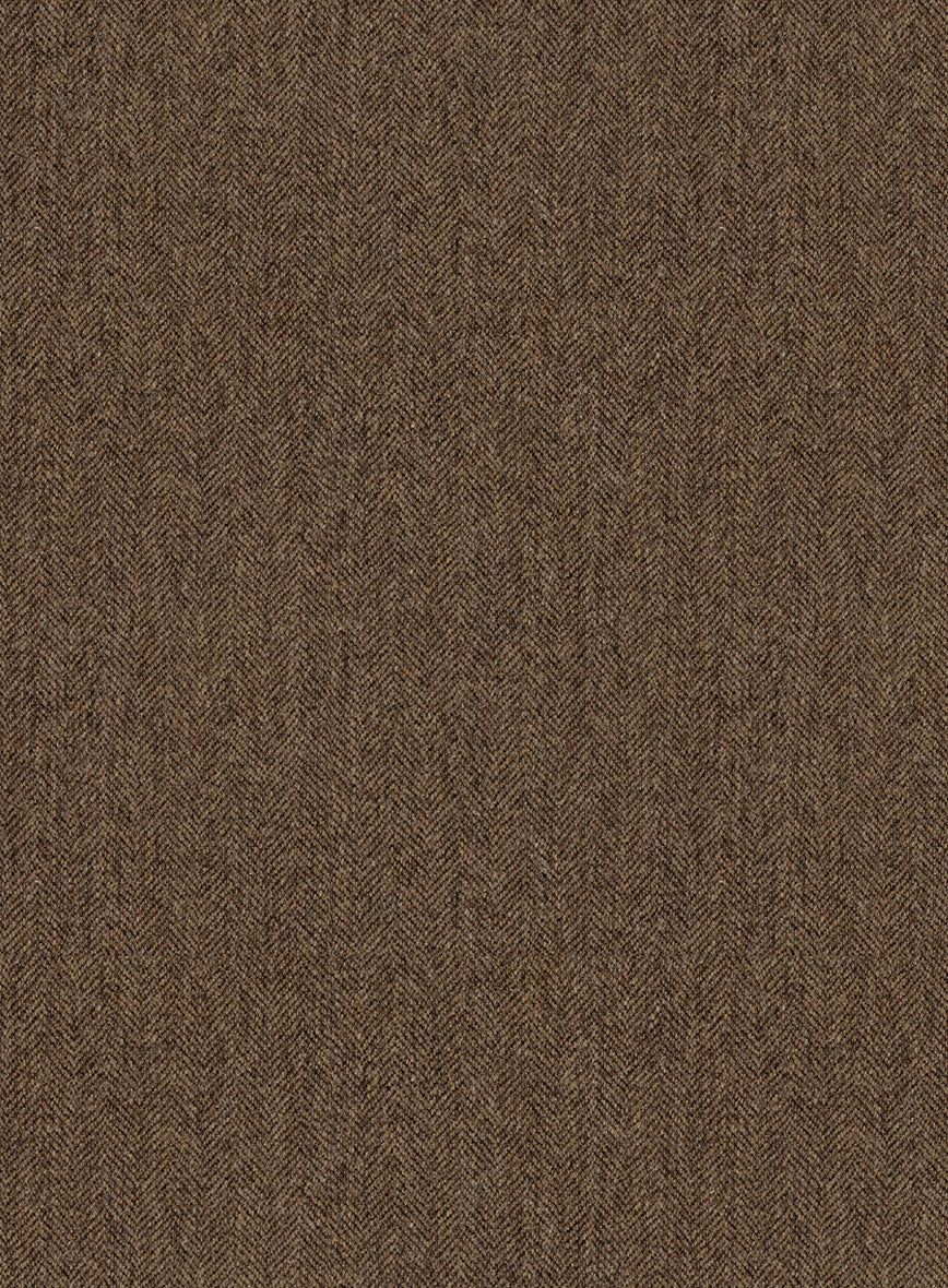 Rust Herringbone Tweed Waist Coat