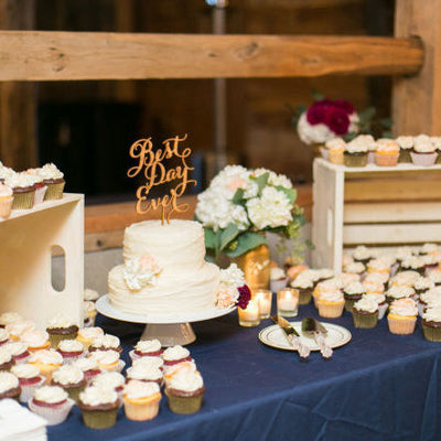 Rustic Chic with a Pop of Burgundy Wedding