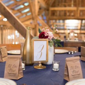 Rustic Chic with a Pop of Burgundy Wedding