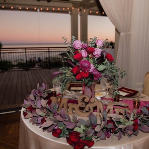 Plum & Rustic Coastal Chic Wedding