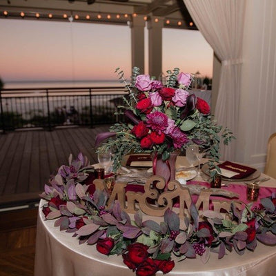 Plum & Rustic Coastal Chic Wedding