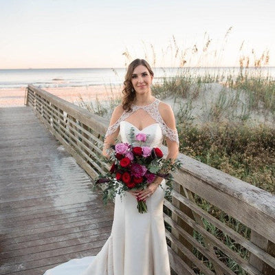 Plum & Rustic Coastal Chic Wedding