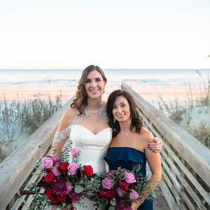 Plum & Rustic Coastal Chic Wedding