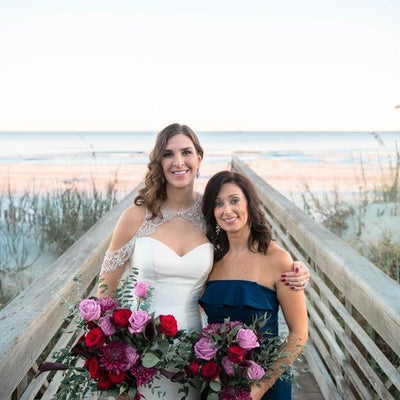 Plum & Rustic Coastal Chic Wedding