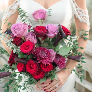 Plum & Rustic Coastal Chic Wedding
