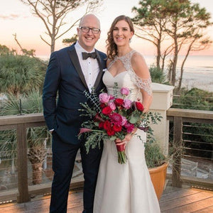 Plum & Rustic Coastal Chic Wedding