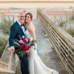 Plum & Rustic Coastal Chic Wedding