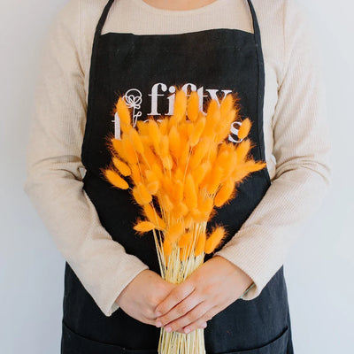 Orange Dried Bunny Tail Grass