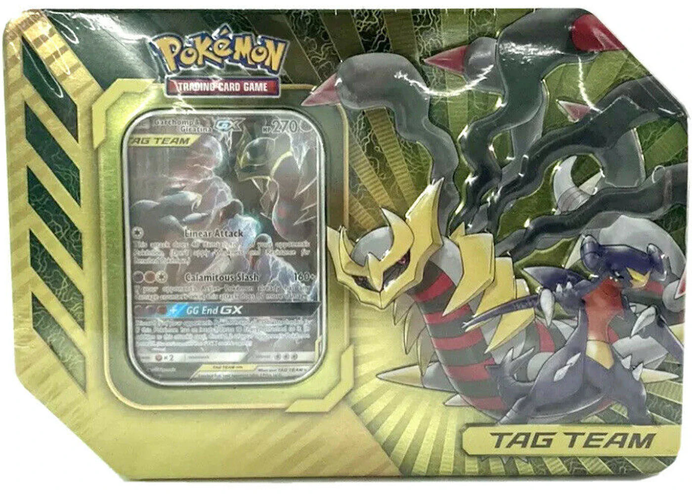 2019 Pokemon TCG Power Partnership Tin Garchomp & Giratina GX