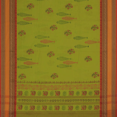 Hand Block Printed Cotton Saree