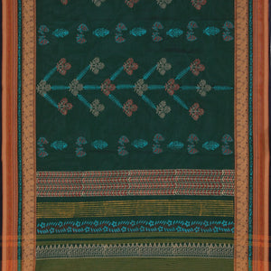 Hand block printed cotton saree