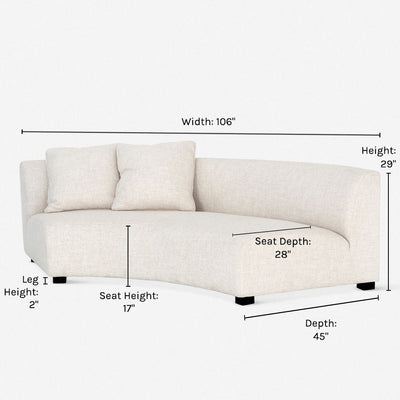Saban Curved Sofa