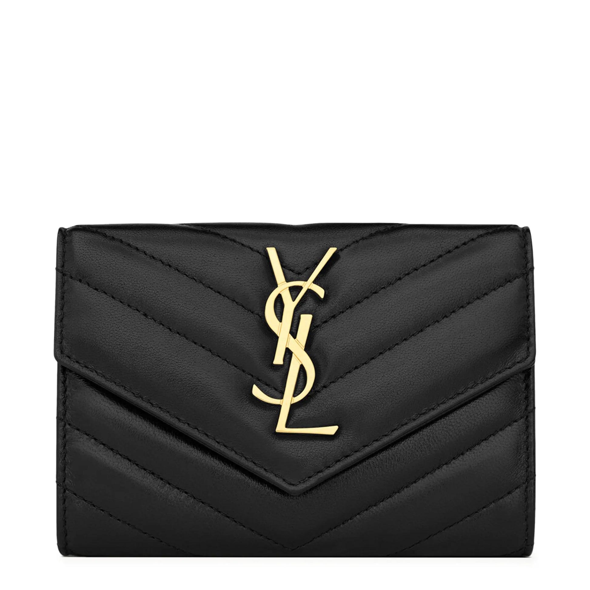 Saint Laurent Cassandre Matelasse Lambskin Small Envelope Wallet