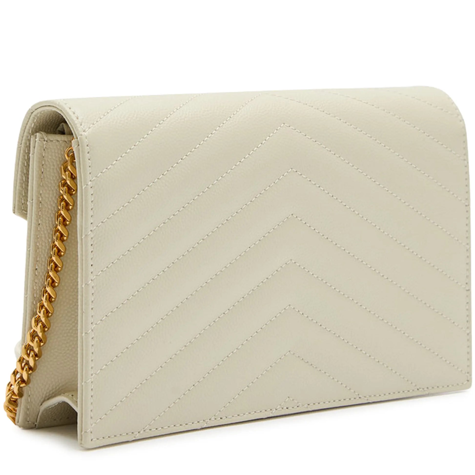 Saint Laurent Monogram Envelope Blanc Vintage Crossbody Bag