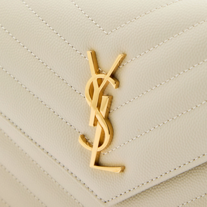 Saint Laurent Monogram Envelope Blanc Vintage Crossbody Bag