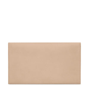 Saint Laurent Uptown Grain De Poudre Leather Dark Beige Pouch