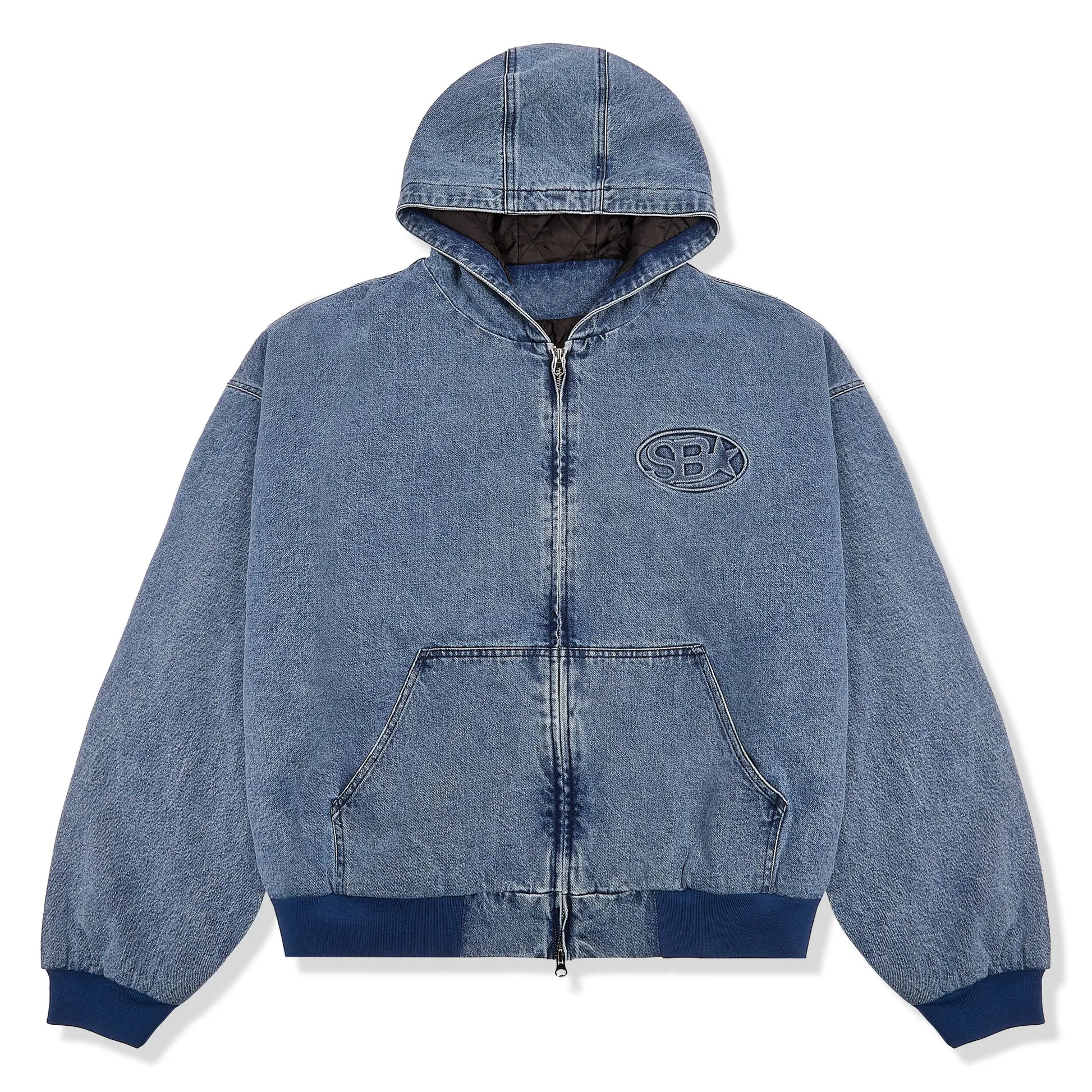 Samuel Bailey Hooded Denim Blue Jacket