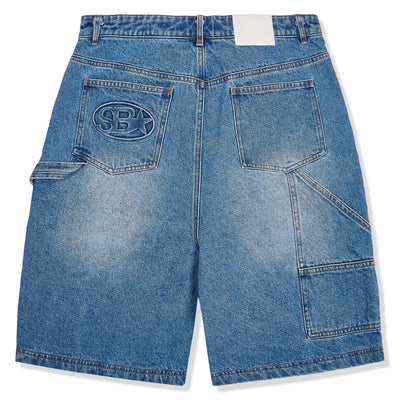 Samuel Bailey SB Double Knee Denim Blue Shorts