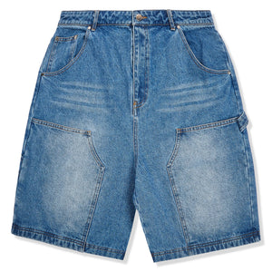 Samuel Bailey SB Double Knee Denim Blue Shorts
