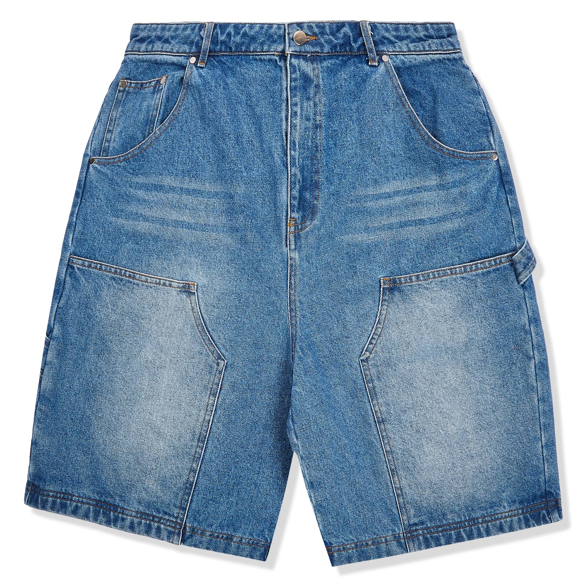 Samuel Bailey SB Double Knee Denim Blue Shorts