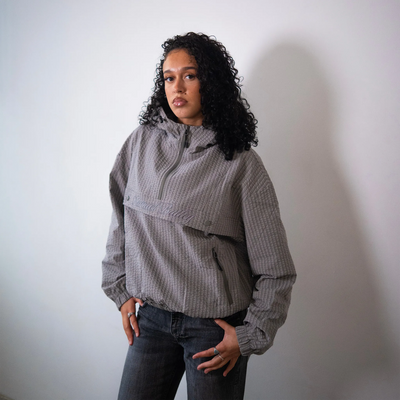 Samuel Bailey Signature Grid Grey Half-Zip Jacket (W)