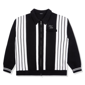 Samuel Bailey Signature Stripe Black Zip-Up Jacket